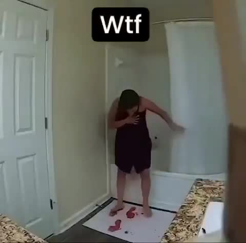 Bath Mat Turns Red When It Gets Wet